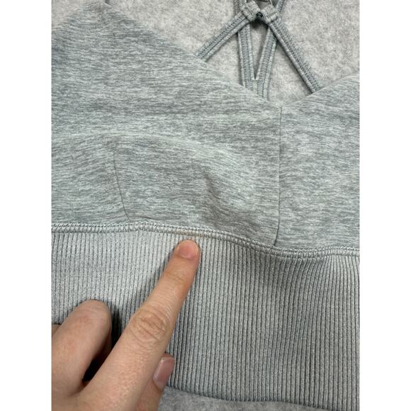 Alo Yoga Womens Size S Alosoft Lavish Bra Gray - Picture 4 of 6